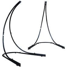 AMANKA Sostegno per Sedia sospesa 210cm Supporto per Appendere Sedile sospeso Max 150Kg Acciaio Nero