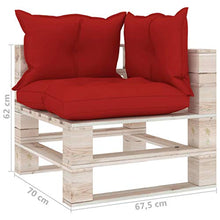 vidaXL Divano Angolare da Giardino in Pallet con Cuscini Legno di Pino