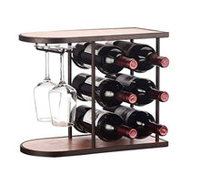 FCXBQ Espositore Verticale per armadietto Verticale da banco per Vino da 6 Bottiglie