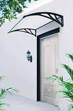 SmartSun Tettoia Easy Black 120 x 80 cm spessore 5,2 mm extra resistente tetto porta protezione