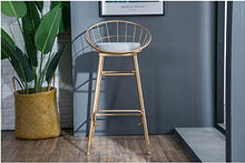 Kronleuchter Sedia da Bar Golden Home Sgabello Alto Sedia da Bar Dimensioni: 95x75x48cm