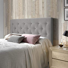 marcKonfort Testiera di Tessuto Oslo 160X60, Grigio
