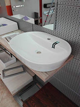 VE.CA-Italy LAVABO da APPOGGIO Elegance 60 CM in Ceramica Bianca ARREDO Bagno Design Alta QUALITA'