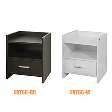 SoBuy Comodino Marrone, Comodino Letto con cassetto FBT66-BR