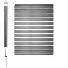 Mendler Pannello supplementare frangivento Privacy Sarthe WPC 188cm Grigio