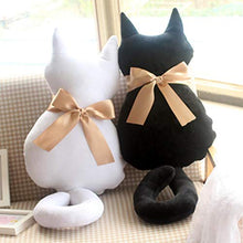 Kklak Cuscino, Cuscino per Gatto Posteriore, Peluche per Inviare Regali di San Valentino agli Amici,Black,75cm