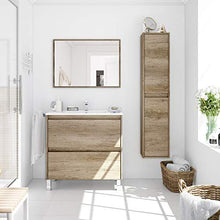 ARKITMOBEL Set Mobile Bagno e Specchio, Legno, Nordik, 80 x 80 x 45 cm