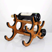 KEWEI - Scaffale per Bottiglie di Vino, in Legno massello