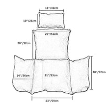 HUHAA Cuscino per Sedia Amaca sospesa, Cuscino per Sedia Altalena Cuscino Antiscivolo Addensato Cuscino Grande per Sedile Cuscino Appeso per Sedia a Cesto