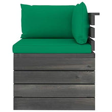 vidaXL Set Divani da Giardino su Pallet 7 pz con Cuscini Massello Pino