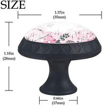 Alla moda floreale Pomelli per Porta Set di 4 Pomelli per Mobili Manopole per Cassetti Cucina Armadio Vetro