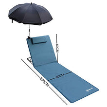 Homecall 30029 Tappetino da Spiaggia, Blu, 200 x 60 x 61 cm