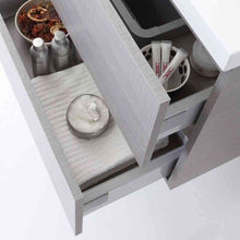 Kiamami Valentina Mobile Bagno Manhattan con CASSETTI 120 CM Specchio E PENSILE