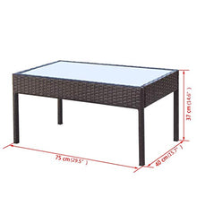 FAMIROSA Set Divani da Giardino 4 pz con Cuscini in Polyrattan Marrone-2672