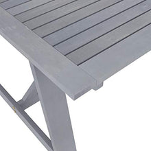 vidaXL Set Pranzo da Giardino 7 pz in Legno Massello di Acacia Grigio