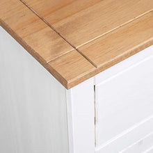 vidaXL Credenza Panama Range Mobiletto con Cassetti e Ante Rustica Robusta Classica Armadietto Madia 135x40x80 cm Naturale Legno Massello di Pino