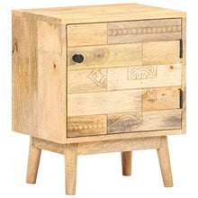 vidaXL Comodino 40x30x50 cm in Legno Massello di Mango