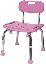 Sedia da bagno antiscivolo per donna incinta bagno doccia sgabello per anziani panca in plastica per la casa (colore: rosa)