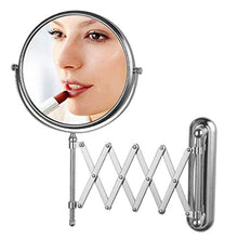 BJH Specchio per Il Trucco Ingrandimento 10x, Specchio cosmetico ingranditore bifacciale per Bagno, 8 Pollici a 360 Gradi; Girevole Allungabile