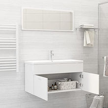 vidaXL Set Mobili da Bagno 2 pz Grigio Cemento in Truciolato