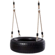 Altalena Tire Swing Children Hanging Seat, Safe E Fun To Bear Bambini All'aperto - Nero