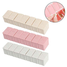 DOITOOL - Contenitore per pillole da viaggio, 3 pezzi, 7 griglie, per pillole settimanali, scatola per pillole portatile a fila singola