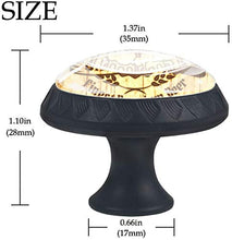 Creative Beer Stamped Woodgrain Pomelli per Porta Set di 4 Pomelli per Mobili Manopole per Cassetti Cucina Armadio Vetro