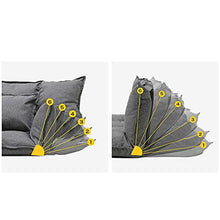 PUCHIKA Lazy - Divano letto per interni, poltrona con funzione sleep, lavabile, con 2 cuscini da pavimento, sedia da 1,6 m, grigio
