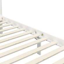 SKM Giroletto con Baldacchino 2 Cassetti Bianco in Pino 90x200 cm