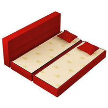 Baldiflex Divano Letto 3 Posti Modello TreTris Rivestimento Sfoderabile e Lavabile, Colore Rosso Cardinale - Arredi Casa