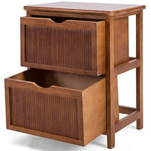 FEANG Comodino 2 cassetti Comodino Comodino in Legno Armadio Armadio tavolino tavolino Tavolo per Soggiorno Camera da Letto