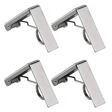 GAKIN - Clip per tovaglia da picnic, in acciaio inox, 4 pezzi