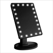 KK Timo. Nero Vanity Specchio di Trucco, Hot 360 Gradi di Rotazione dello Specchio di Trucco Regolabile Schermo 16/22 LED Illuminati a LED Portatile Luminoso Cosmetic Specchi