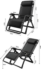 Zero Gravity - Sedia pieghevole pieghevole da giardino, sedia reclinabile regolabile con supporto per tazza e telefono