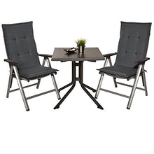 Beautissu Cuscino per Sedia a Sdraio Loft HL 120x50x6cm Resistente e Comodo Anche per sedie reclinabili, spiaggine e poltrone - Grigio