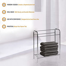 Premier Housewares - Porta asciugamani cromato da pavimento, colore: Argento