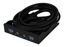 SaySure - 3.5" 20 Pin 4 Ports USB 3.0 Hub HD Audio Mic Connector Adapter