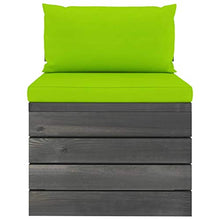vidaXL Divano da Giardino 4 Posti su Pallet con Cuscini Massello Pino