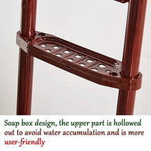 Supporto per Lavabo Uso Domestico in Stile retrò Supporto per Lavabo da Terra con Mensola Triangolare Multifunzionale con Specchio, Supporto per Specchio