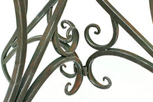 DanDiBo - Tavolino da parete semicircolare, in metallo, 90 cm, 130434