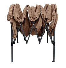 QUICK STAR Gazebo Pop-Up 2,5 x 2,5 m Beige con 4 fianchi Easy Velcro con 2 cerniere