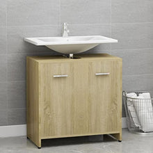 Armadio da bagno in rovere Sonoma 60x33x58 cm