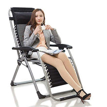 Hfyg Lettino Prendisole Sedia a Sdraio per Patio Pieghevole a gravità Zero Sedia da Giardino Pieghevole a Sdraio per Esterni da Campeggio con Cuscini 200kg Chaise Longue (Color : Brown)
