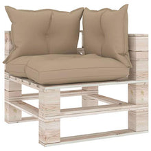 vidaXL Divano Angolare da Giardino su Pallet Legno di Pino Impregnato