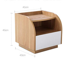 RCLD Comodini Mobili da toeletta Mobili Ripostiglio Mobili Altro (Color : Solid Wood Color, Size : 45 * 43 * 45cm)