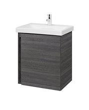 Planetmöbel - Mobiletto da bagno con armadietto a specchio, 50 cm (antracite)