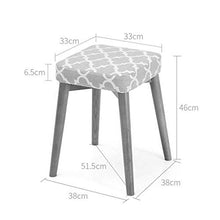 MKXF 46CM Panca in Legno massello Sgabello Cuscini Sgabello Piccolo Sgabello da Bar Panca