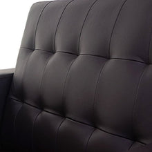 Mendler Divano a 3 posti da Salotto Kunda Design Moderno Ecopelle Marrone