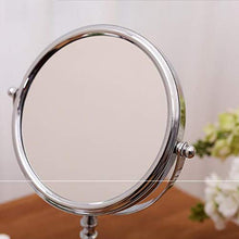 WWEIWU Pulito e Luminoso Aggiornamento da 6 Pollici a Sfera di Cristallo Desktop Trucco per Il Trucco a Doppio Lato Specchio da biasidito Portable Princess Mirror 3X Zoom Zoom Tabella BUGHED Specchio