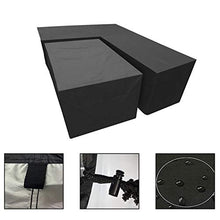 Coperture per Angolari Arredo Giardino 210d Oxford, Telone Impermeabile per Telo Copri Divano A Forma L, Esterno Mobili da Giardino Coperture Antipolvere,286x222cmx82cm(112 * 87in*31in)